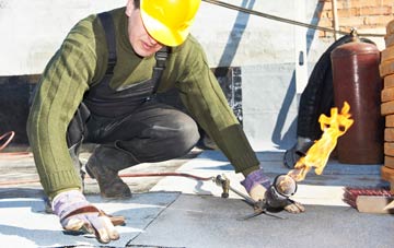 Boulder Clough flat roof construction